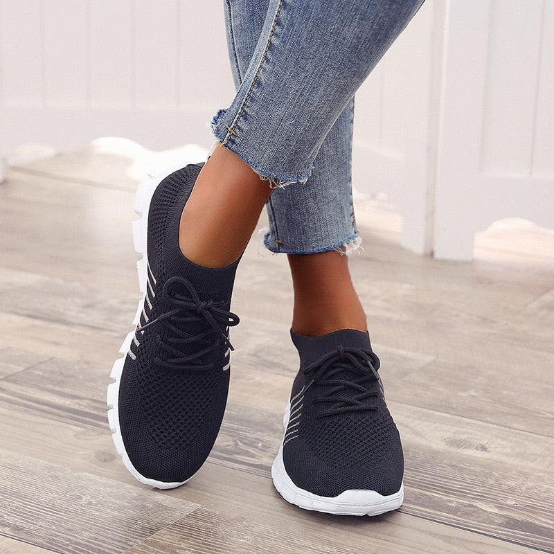 Women Light Mesh Breathable Slip-on Orthopedic Sneaker Shoes