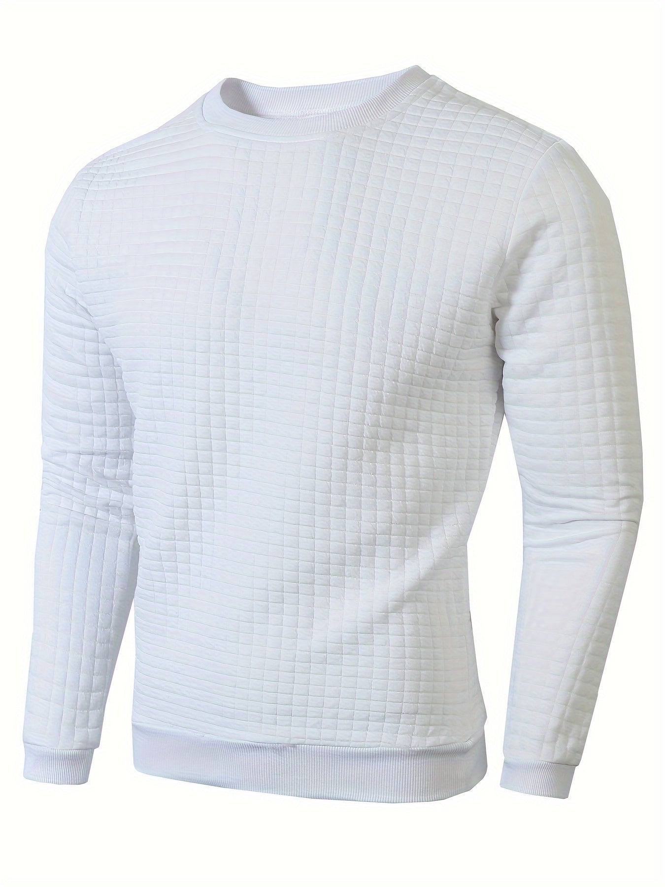 Warm Mens Slim Fit Crew Neck Sweater - OutfitLondon