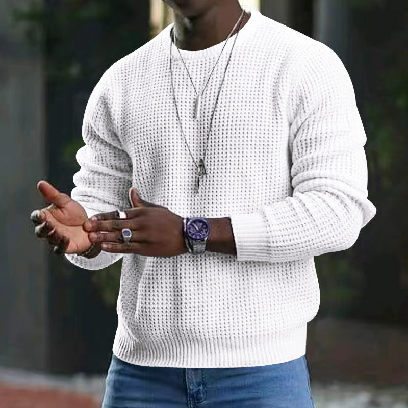Cozy Mens Thick Crew Neck Jumper Sweater - OutfitLondon