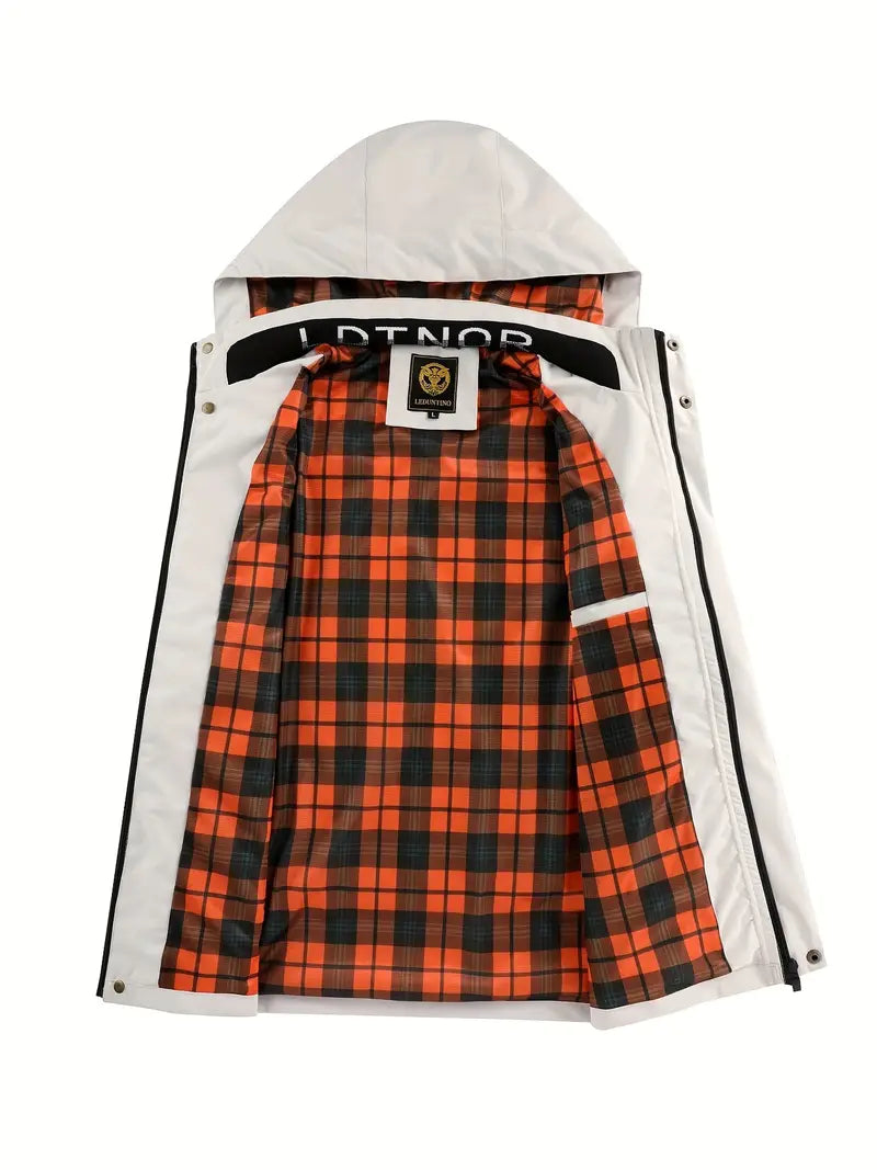 Waterproof Men's Windbreaker Hooded Jacket