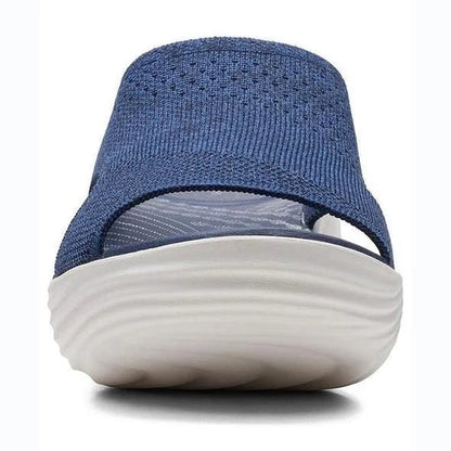 2023 Upgraded - Stretch Orthotic Slide Sandals, Knitted Sports Corrective Sandals