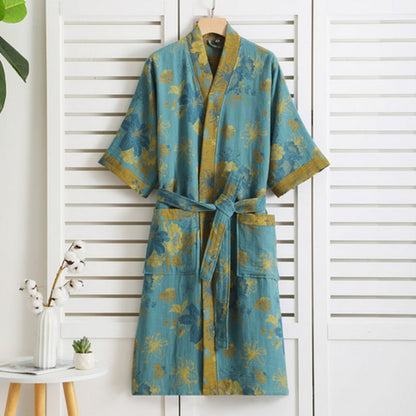 Luxe Cotton Bathrobe with Timeless Elegance
