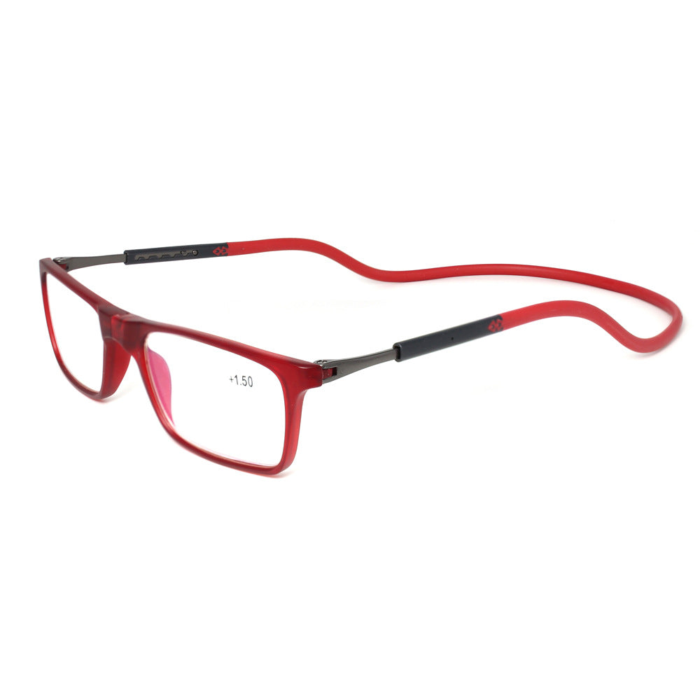 Reading Glasses High-grade Tr Magnetic Absorption Hanging Neck Funky Readers Glasses