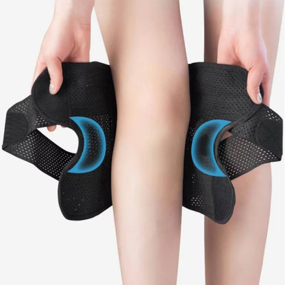 Knee Pads | with Support Compression Springs and Tension Strap - for Stability - Pain Relief and Protection