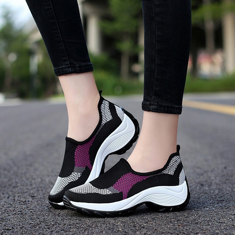 Casual Slip on Comfortable Orthopedic  Breathable Single Shoes
