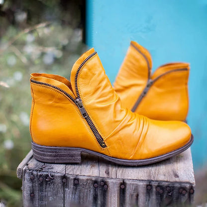Stylish Women's Low Heel Ankle Boots