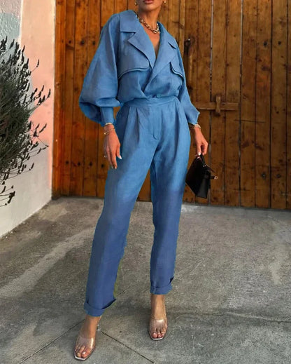 Comfortable Women's 2 Piece Summer Suit