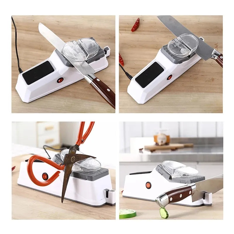 Slicery Professional USB Electric Knife Sharpener with 5 Grinding Discs