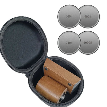 Easy Use Dual Angle Knife Sharpener with Magnetic Strip