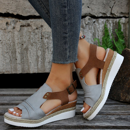 Flat Wedge Orthopedic Fish Mouth Leisure Sandals For Women