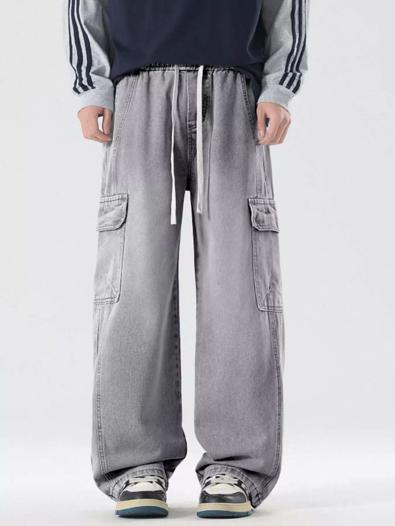 Comfortable Mens Cargo Pants with Stretch Waist