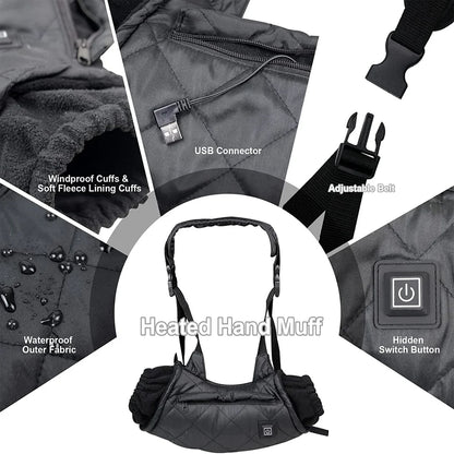 Heated Hand Muff for Winter Outdoor Hunting Camping Ice-Fishing