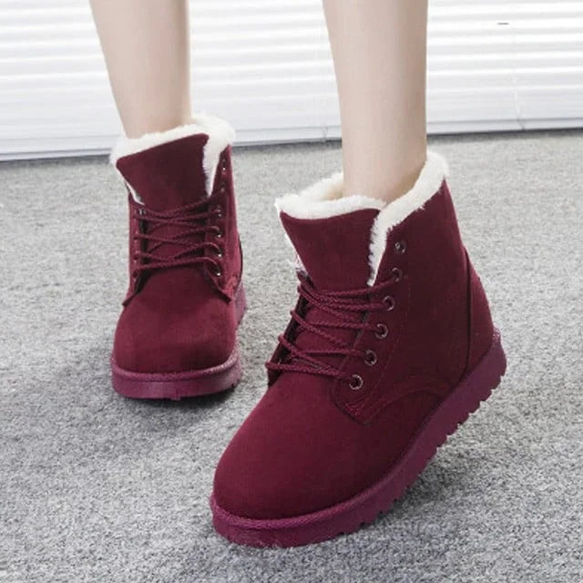 Cozy Waterproof Winter Ankle Boots