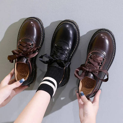Classic Ladies Lace Up Oxford Shoes