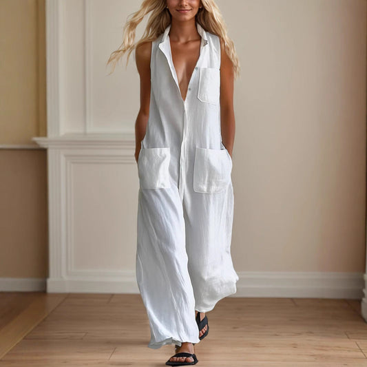 Women's Casual Lightweight Loose Fit Jumpsuit