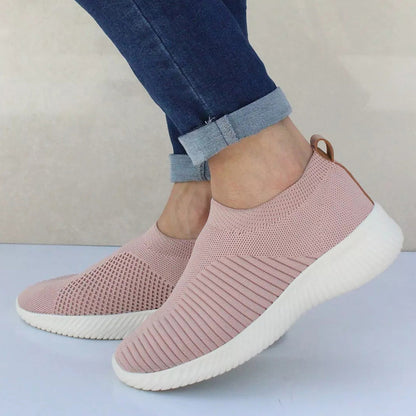 Women Shoes Knitting Sock Slip On Flat Sneakers
