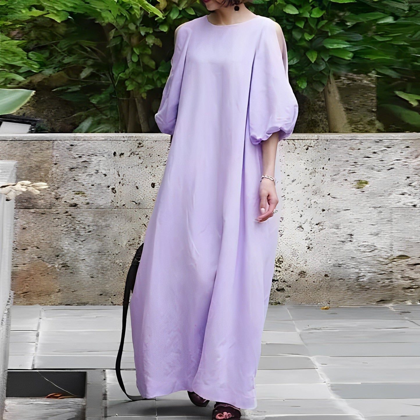Comfortable Summer Dress for Women with Ruffle Sleeves