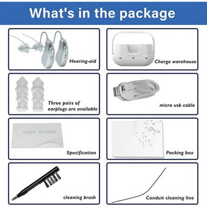 Hearing Aids For Seniors Rechargeable Hearing Aids With 4 Channel And Intelligent Noise Cancelling