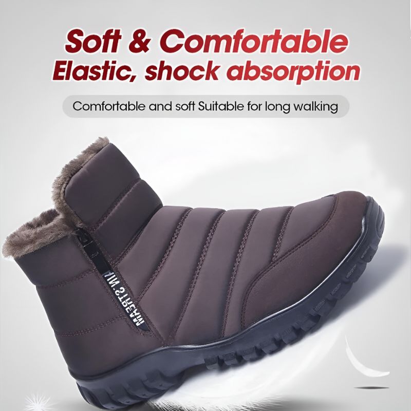 Fur Ankle WaterProof Boots Orthopedic Shoes For Men Trendy Winter 2024