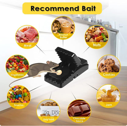 Quick Effective Sanitary Safe Mouse Trap, 6 Pack