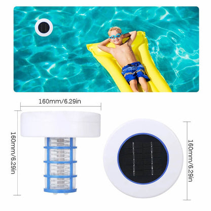 Solar Pool Ionizer with LED Light – Chlorine-Free Purifier for Pools, Hot Tubs & Spas | Reduce Algae, Clean Water
