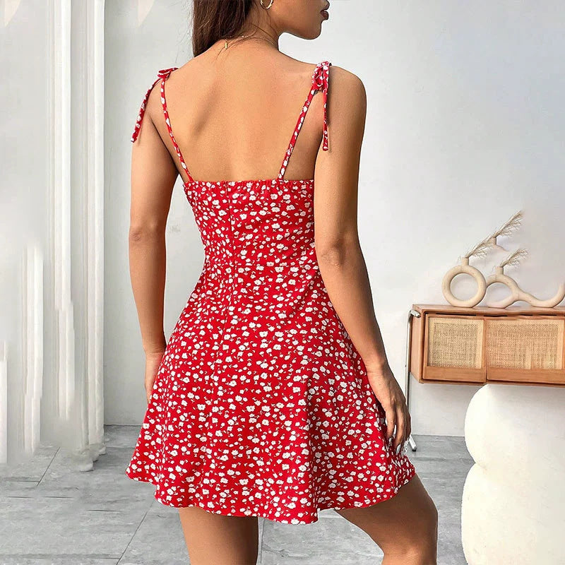 Women's Casual Floral Print A-Line Dress