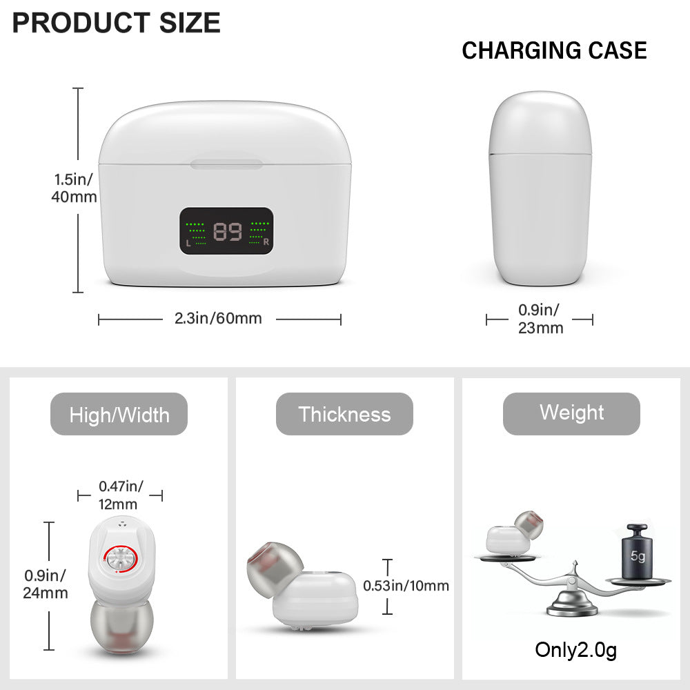 Rechargeable Digital Invisible Hearing Aids