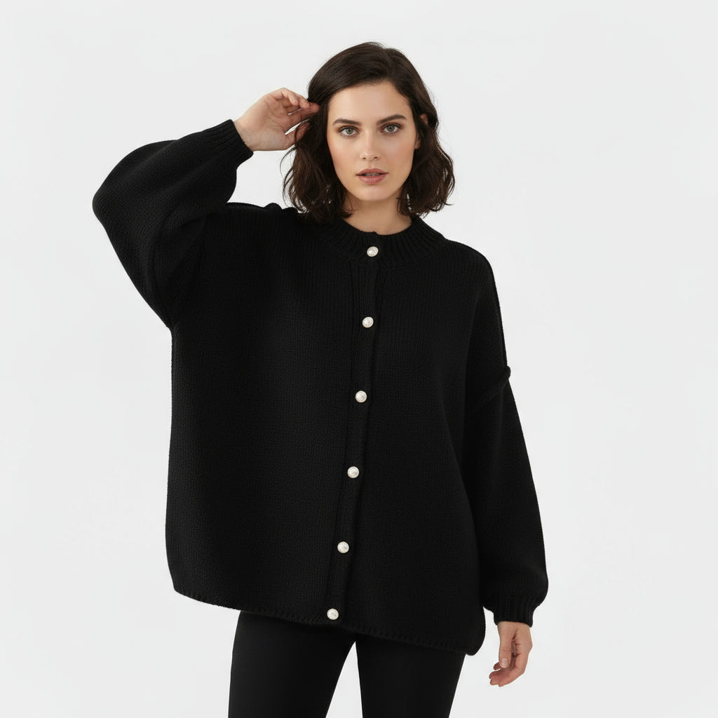 Soft Relaxed Fit Women's Open Cardigan - OutfitLondon
