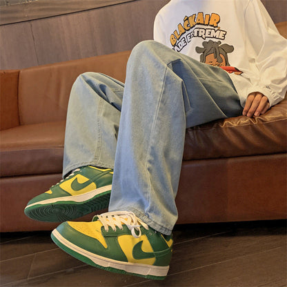 Men's Retro Baggy Straight Denim Jeans
