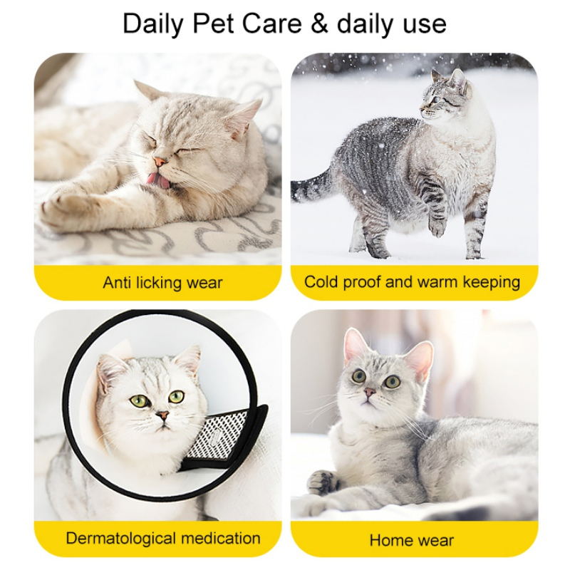 Adjustable Cat Cone Collar,Soft Elizabethan E Collar For Cats After Surgery