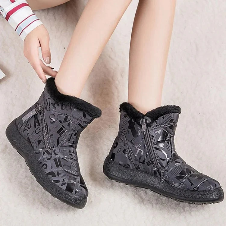 Stylish Women's Snow Boots with Fun Prints