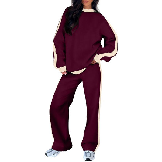 Soft Cozy Loungewear Set Sweatshirt and Jogger Pants - OutfitLondon