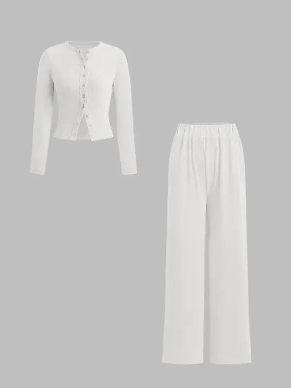 Comfy Women's Crop Top and Legging Lounge Set