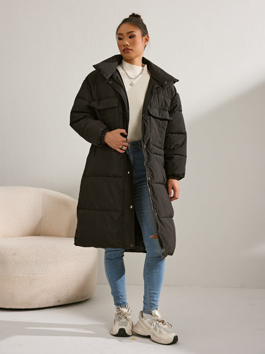 Warm Waterproof Women's Down Parka Coat With Hood - OutfitLondon