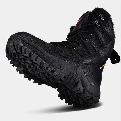 Rugged Waterproof Hiking Boots Outdoors