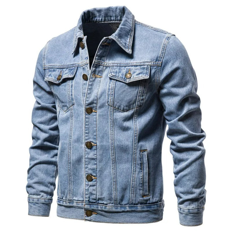 Relaxed Fit Mens Denim Jacket - OutfitLondon