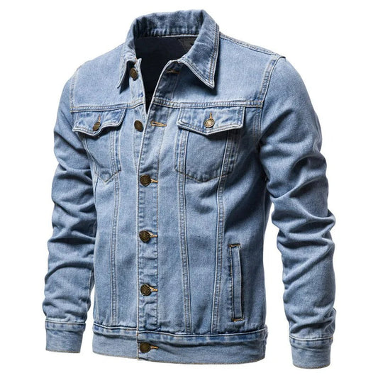 Relaxed Fit Mens Denim Jacket - OutfitLondon