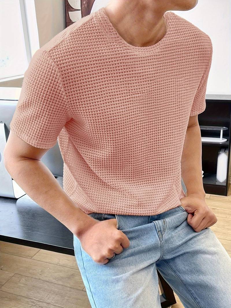 Classic Casual Crew Neck Tee Shirt