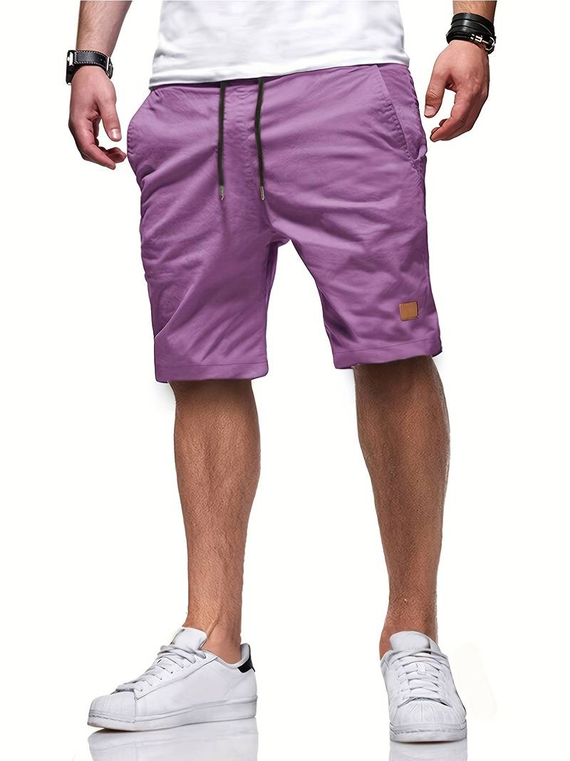 Men's Casual Elastic Waist Shorts