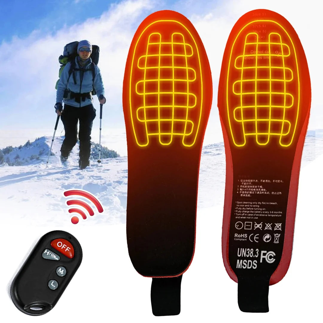 Rechargeable Heated Insoles With Remote