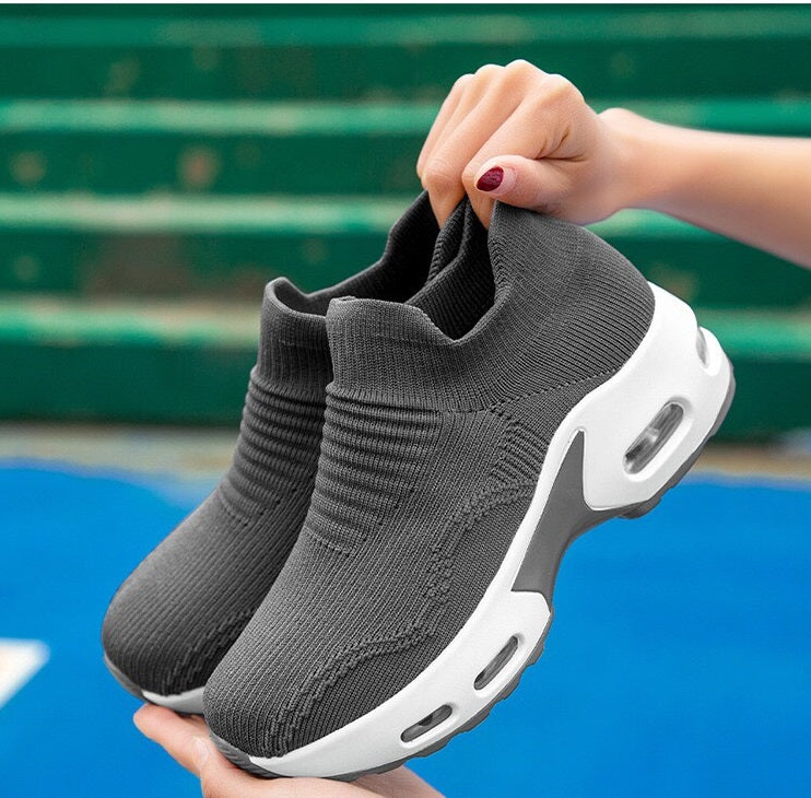 Women's Slip On Breathable Air Cushion Running Shoes