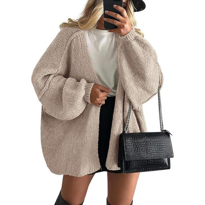 Women's Cozy Large Fit Fall Knit Sweater Cardigan