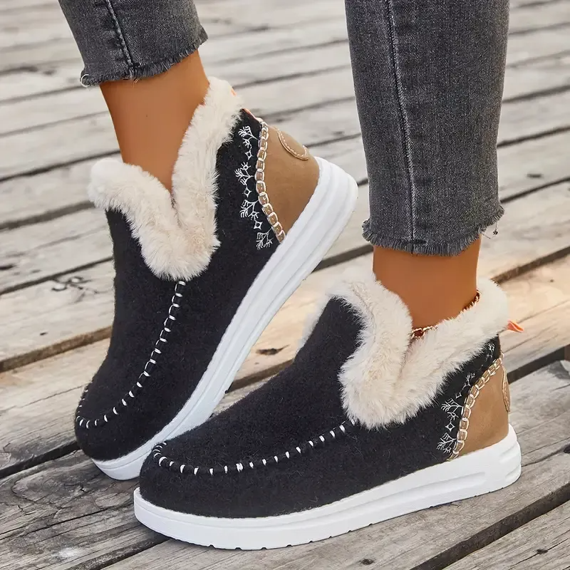 Orthopedic Winter Wool Snow Boots Cozy Winter Slipper