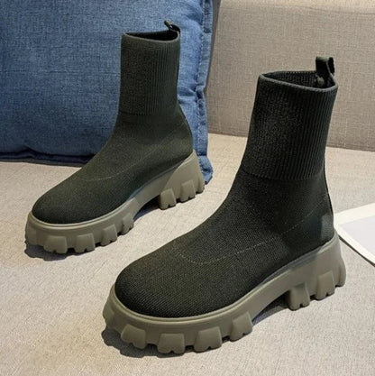 Cozy Cable Knit Ankle Boot Socks