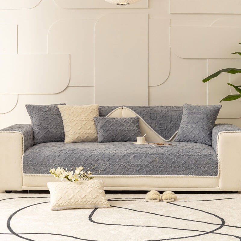 Anti-Slip Sectional Couch Cover,  Thicken Sofa Slipcover