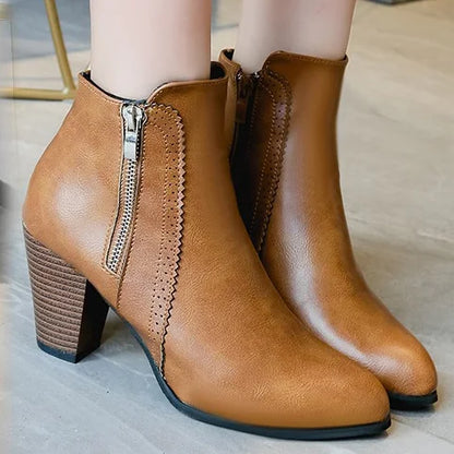 Low Heel Ankle Boots for Women