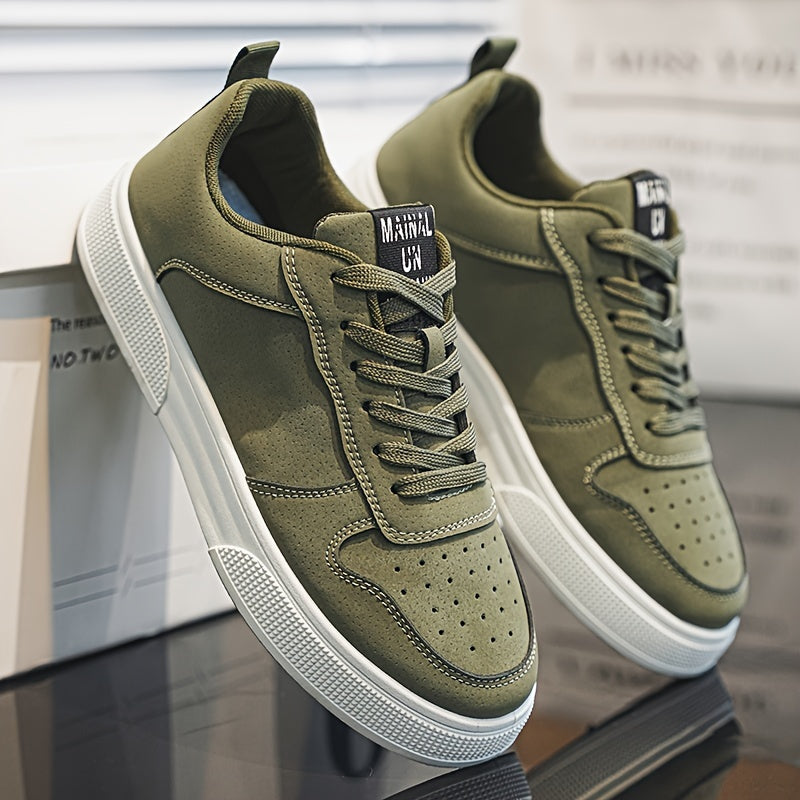 Relaxed Fit Men's Lace Up Sneakers - OutfitLondon