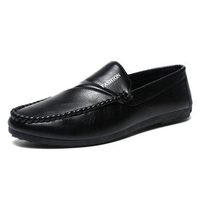 Men's Moccasins with Hand-Stitched Upper and Lightweight Comfort