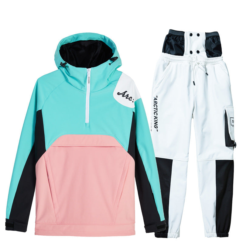 Men's Windproof Durable Ski Suit for Outdoor Sports