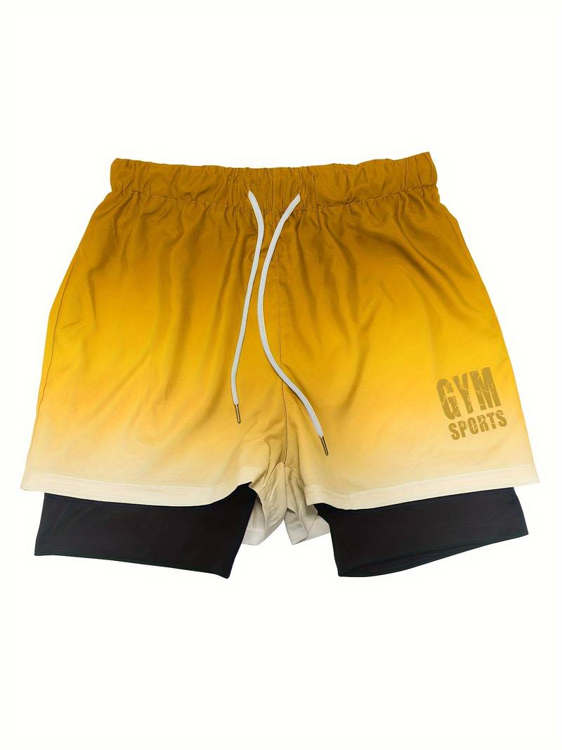 Men's Dual Layer Reversible Ombre Shorts